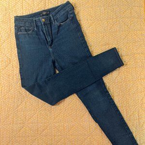 A&F Dark Wash Stretch High-Waist Skinny Jean